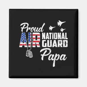 Trots Air National Guard Papa Vlag Familie Matchin Magneet