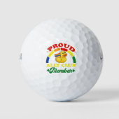 Trots Ally Club Lid Rubber Duck Rainbow Gay Golfballen (Voorkant)