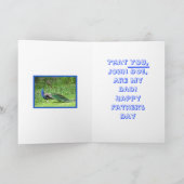 "TROTS ALS EEN PAUW DAT JE MIJN VADER BENT" / PEAC KAART (Binnen)