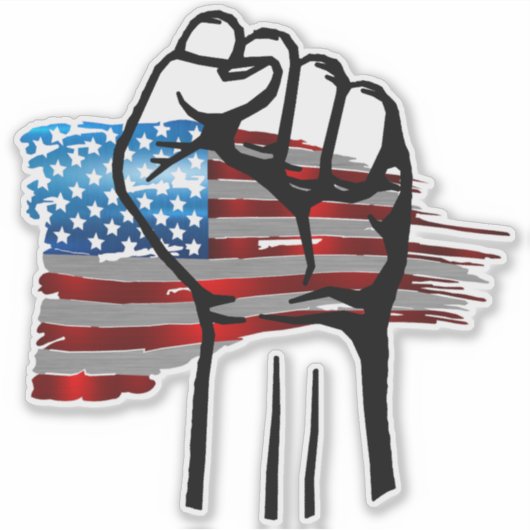 TROTS AMERIKAAN STICKER (Voorkant)