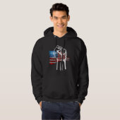 TROTS AMERIKAAN - wit  Hoodie (Voorkant volledig)