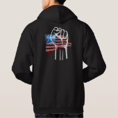 TROTS AMERIKAAN - wit  Hoodie (Achterkant)