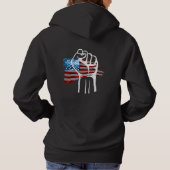 TROTS AMERIKAAN - wit  Hoodie (Achterkant)