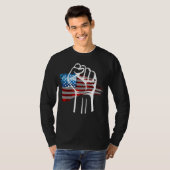 TROTS AMERIKAAN - wit  T-shirt (Voorkant volledig)