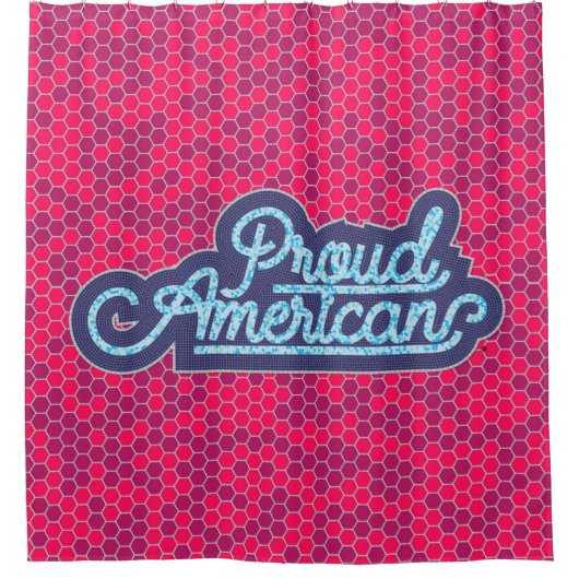 Trots Amerikaans douchegordijn (Voorkant)