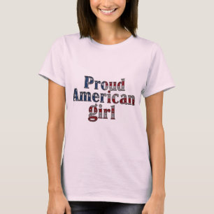 Trots Amerikaans Meisje T-shirt