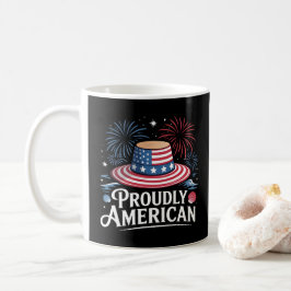 Trots Amerikaans - Patriotic Beach Sunhat Koffiemok