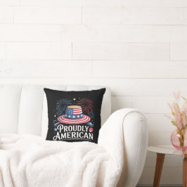 Trots Amerikaans - Patriotic Beach Sunhat Kussen