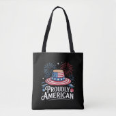 Trots Amerikaans - Patriotic Beach Sunhat Tote Bag (Voorkant)
