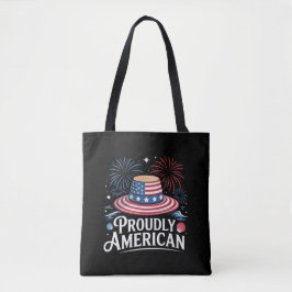 Trots Amerikaans - Patriotic Beach Sunhat Tote Bag