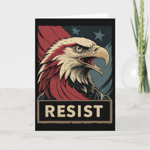 Trots Amerikaanse democratie - Anti Trump - Retro  Kaart