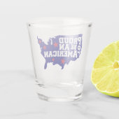 Trots Amerikaanse Geest  Shot Glas (Achterkant)