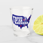Trots Amerikaanse Geest  Shot Glas (Voorkant)
