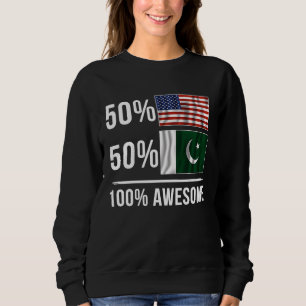 Trots Amerikaanse vlag van Pakistan Pakistaans erf Trui