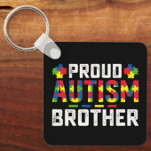Trots Autisme Broer Bewustzijn Autistische Familie Sleutelhanger (Voorkant)