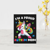 Trots Autisme Mam Dab Dans Kaart (Gele Bloem)