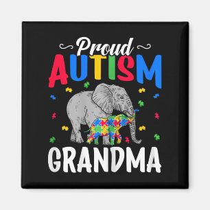 Trots Autisme Oma - Autistische Olifant Autisme Aw Magneet