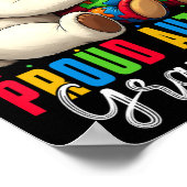 Trots Autisme Oma Beer Autisme Bewustzijn Son Dau Poster (Hoek)