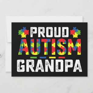 Trots Autisme Opa Bewustzijn Autistische Familie Kaart