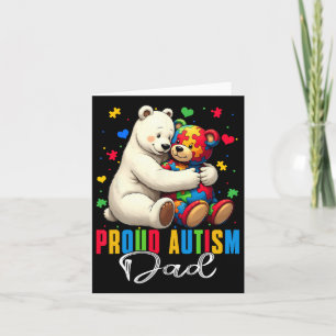Trots Autisme Papa Beer Autisme Bewustzijn Autisti Kaart