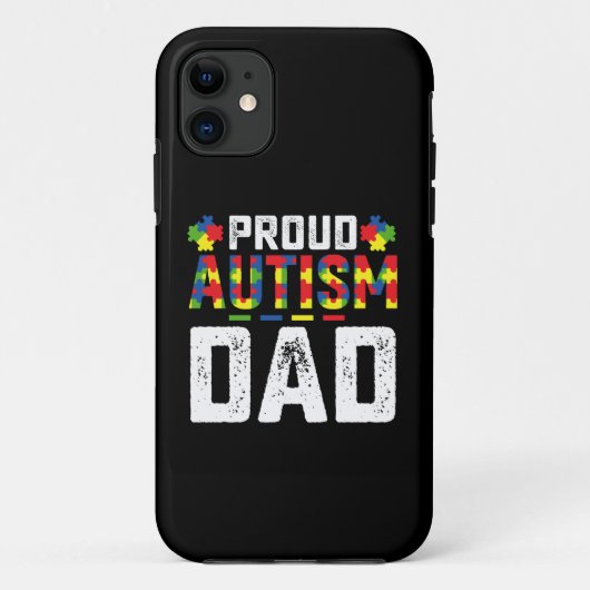 Trots Autisme Papa Bewustzijn Autistische Familie Case-Mate iPhone Case (Achterkant)