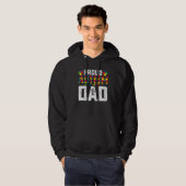 Trots Autisme Papa Bewustzijn Autistische Familie Hoodie (Voorkant volledig)
