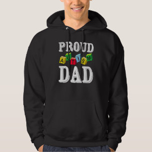 Trots autisme papa voor autistisch kind papa vader hoodie