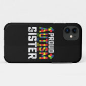 Trots Autisme Zuster Bewustzijn Autistische Famili Case-Mate iPhone Case (Achterkant (horizontaal))