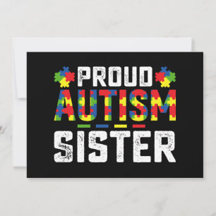 Trots Autisme Zuster Bewustzijn Autistische Famili Kaart