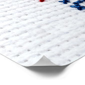 Trots Autistisch Geborduurde Regenboog Brain Desig Poster (Hoek)