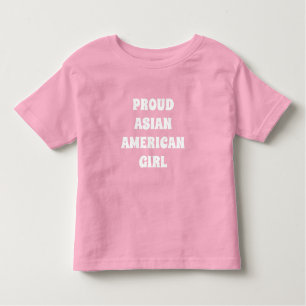 Trots Aziatisch Amerikaans Meisje, Peuter T-shirt