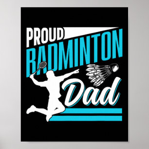 Trots Badminton Pa Lover Speler Team Match Vader Poster