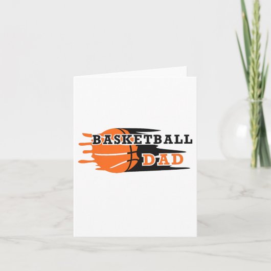  Trots Basketbal Papa Vaders Dag Basketbal Kaart (Voorkant)