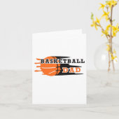  Trots Basketbal Papa Vaders Dag Basketbal Kaart (Gele Bloem)