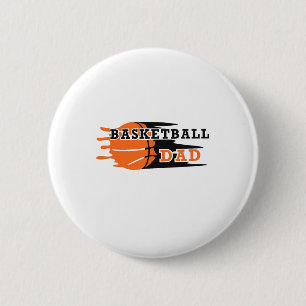 Trots Basketbal Papa Vaders Dag Basketbal Ronde Button 5,7 Cm