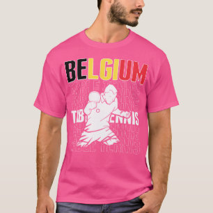 Trots België Tafeltennisliefhebbers Jersey - Belgi T-shirt