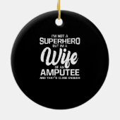 Trots ben ik een vrouw van een geamputeerde, geen  keramisch ornament (Achterkant)