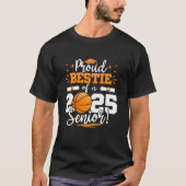 Trots bestitie van een 2025 senior Afstuderen bask T-shirt (Voorkant)