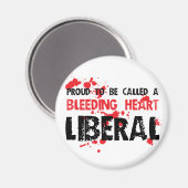 Trots Bloedend Hart Liberaal Magneet (Voorkant / Achterkant)