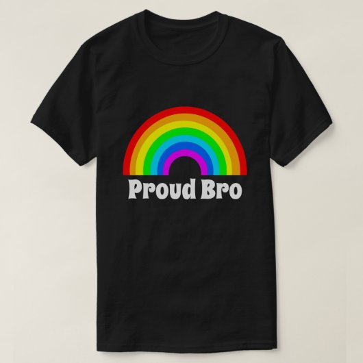 TROTS BRO BROER LGBTQ TROTS T-SHIRT (Design voorkant)
