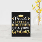 Trots broertje van een Afstuderen senior GRA 2025 Kaart (Gele Bloem)