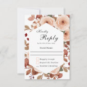 Trots Bruiloft RSVP met Wilde Bloemen (Voorkant)