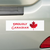 Trots Canada bumpersticker (Op auto)
