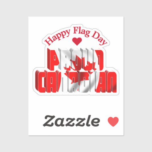Trots Canadees - Canada Vlag Dag Sticker (Vel)