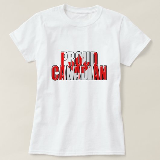 trots Canadees T-shirt (Design voorkant)