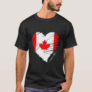 Trots Canadees T-shirt Witte esdoornblad Rood Cana