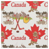 Trots Canadese bever en eland stof (Close Up)