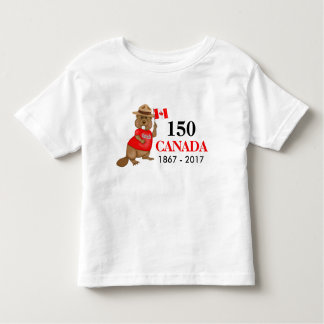 Trots Canadian Beaver 150 Jubileum Kinder Shirts