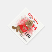 Trots Canadian Beaver 150 Jubileum Servetten (Hoek)