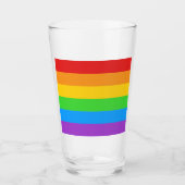 Trots Cheers: Regenboogvlag Glas (Voorkant)